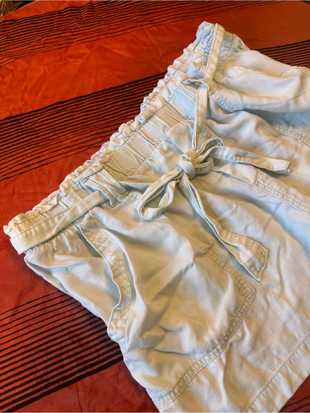 Time and Tru - Paperbag Waist Tie Shorts